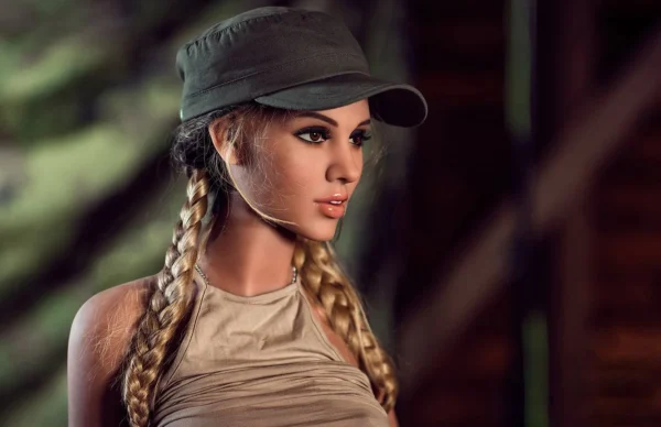 Sofia SEX DOLL Cute Golden Braided Female Soldier 5′ 5″ (166cm)